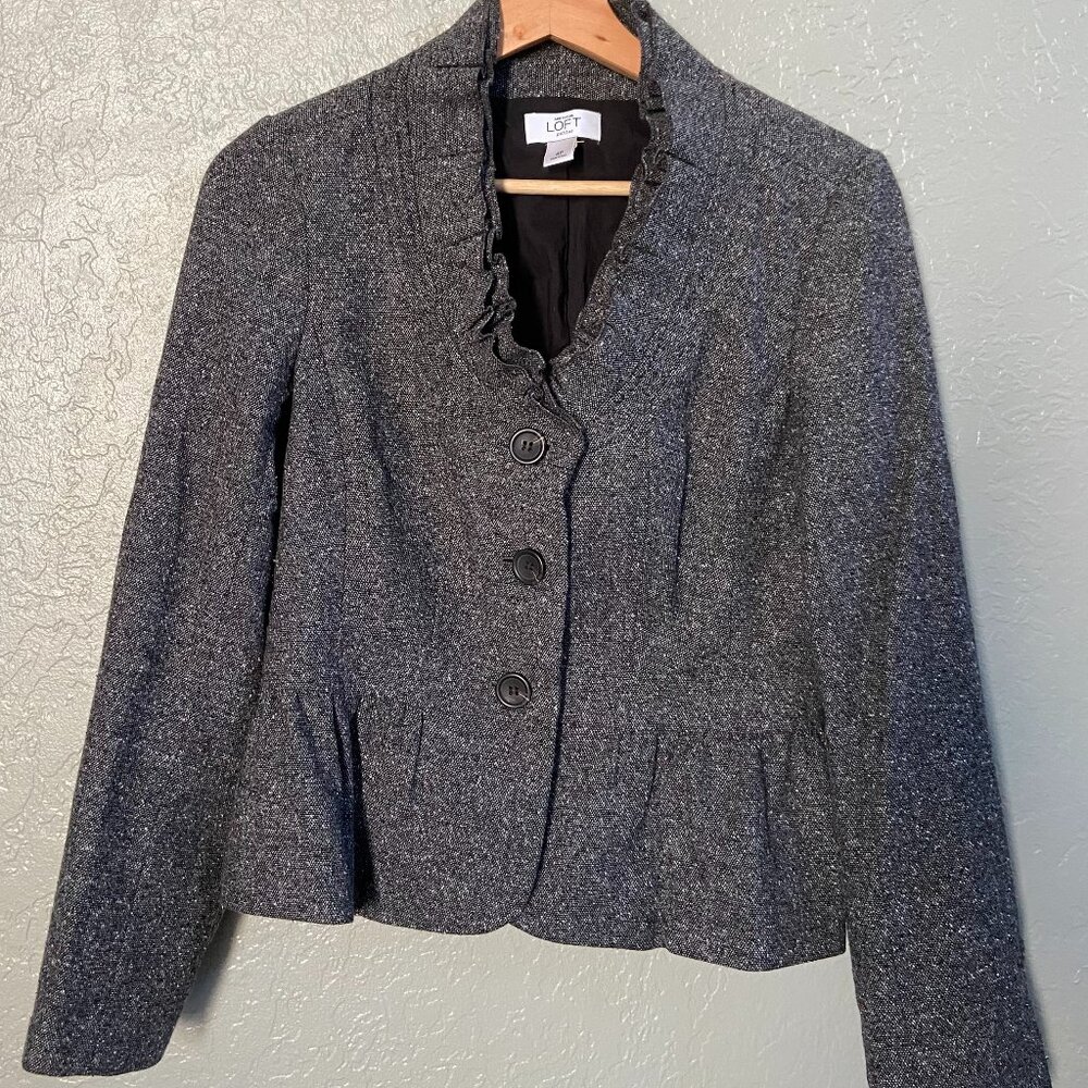 Ann Taylor Loft Ruffled Jacket
